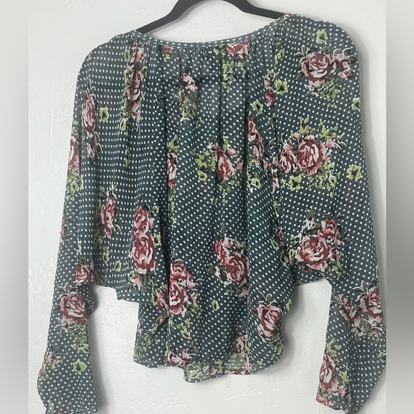 Floral Polka Dot Women's Top (Small) - Picture 3 of 3